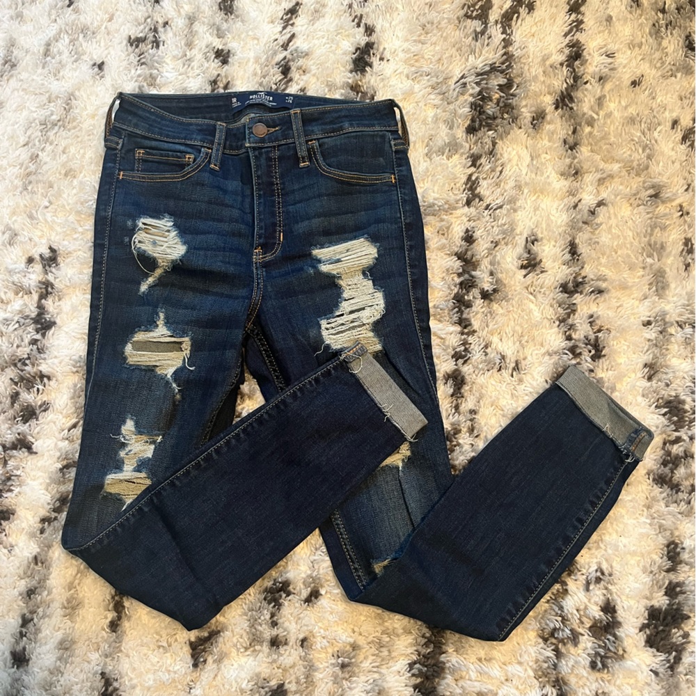 Ripped Dark Jeans